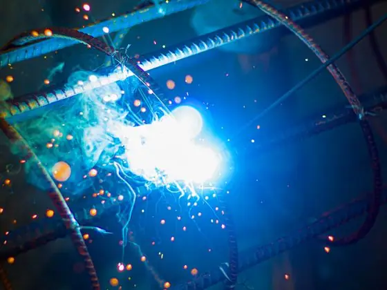 Welding sparks