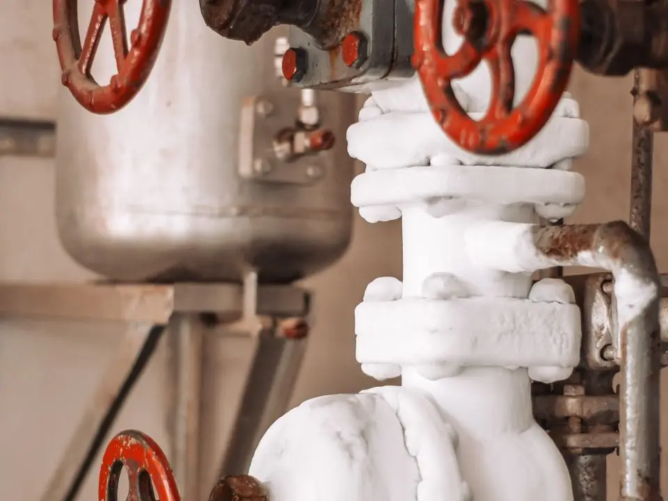Industrial valves in a process plant